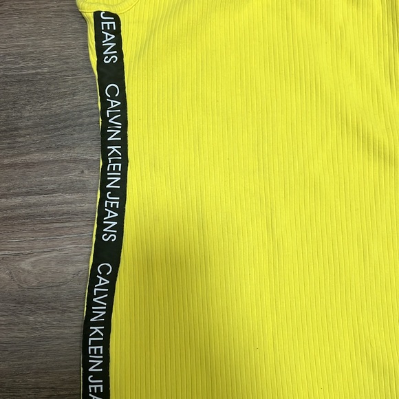 Calvin Klein yellow dress/ Large - Picture 3 of 4